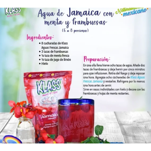 Klass Aguas Frescas Hibiscus, Drink Mix, 14.1oz