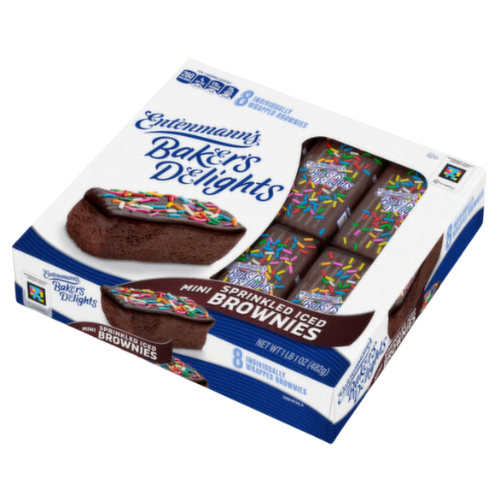 Entenmann's Sprinkled Iced Brownies, 8pk, 17oz