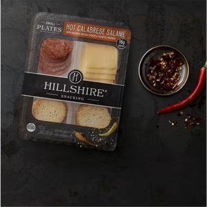 Hillshire Snacking Protein Small Plates, Hot Calabrese Salami, Gouda Cheese & Toasted Rounds Snack Pack, 2.76 oz (Refrigerated)