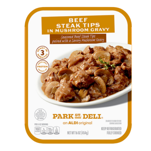 Park Street Deli Beef Steak Tips in Mushroom Gravy 16oz