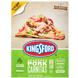 Kingsford Seasoned Pork Carnitas 16oz