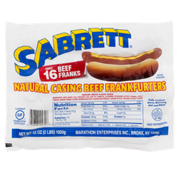 Sabrett Natural Casing Beef Frankfurters