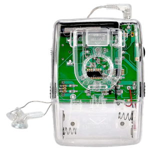 Clear Radio with Crystal Headphone, Powered by AAA Battery