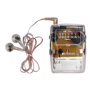 Clear Radio with Crystal Headphone, Powered by AAA Battery