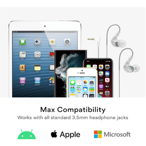 Earphones for Running/Gym/Workouts with Dynamic Bass w/Mic