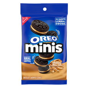 Oreo Mini Peanut Butter Chocolate Sandwich Cookies, 3oz