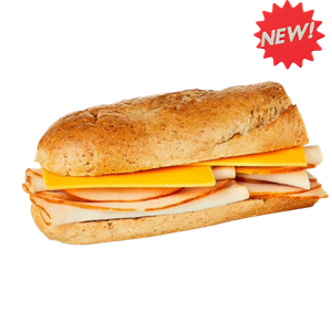 Turkey & Cheddar Sub Sandwich, Half, 6.5oz, 1 Count (Fresh)