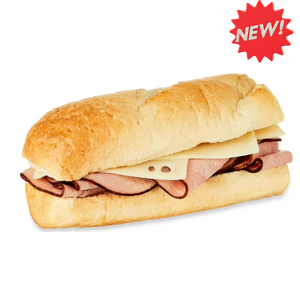 Ham and Swiss Sub Sandwich, Half, 6.5oz, 1 Count (Fresh)