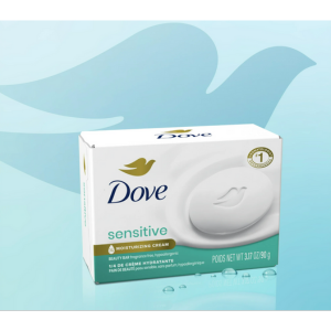 Women Sensitive Skin Fragrance Free and Hypoallergenic, 1 Bar