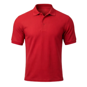 Men's Short Sleeve Polo Shirt (Red)