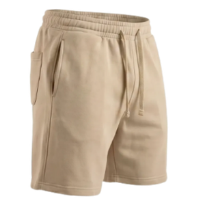 Basketball Shorts w/Pockets 100% Cotton (Beige)