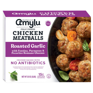 Amylu Roasted Garlic Chicken Meatballs, 2lbs