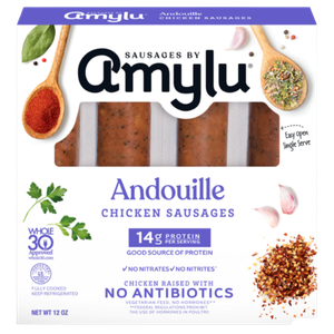 Amylu Andouille Chicken Sausages, 12oz
