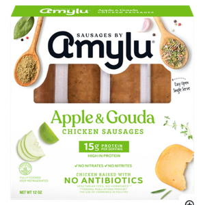 Amylu Apple & Gouda Chicken Sausage, 12oz