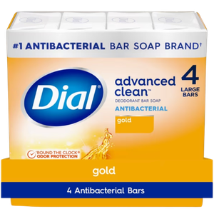 Dial Gold Antibacterial Deodorant Bar Soap, 4 oz, 4 Bars