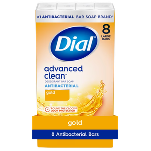 Dial Gold Antibacterial Deodorant Bar Soap, 4oz, 8 Bars