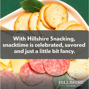 Hillshire Snacking Protein Genoa Salami, White Cheddar Cheese, Toasted Rounds Meat Snack Kit, 2.76 oz (Refrigerated)