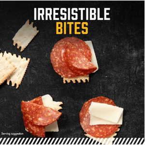 COLUMBUS Charcuterie Snack Tray with Uncured Pepperoni, Mozzarella Cheese, and Rosemary Crackers, 3.14 oz, Ready to Eat