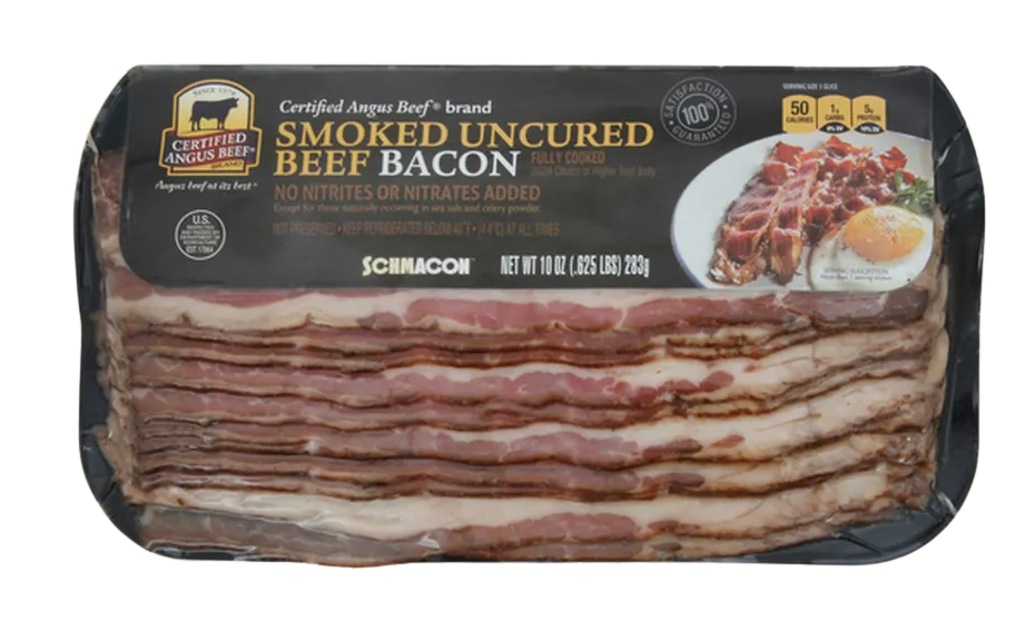 Certified Angus Beef Beef Bacon, Fully Cooked, 12oz