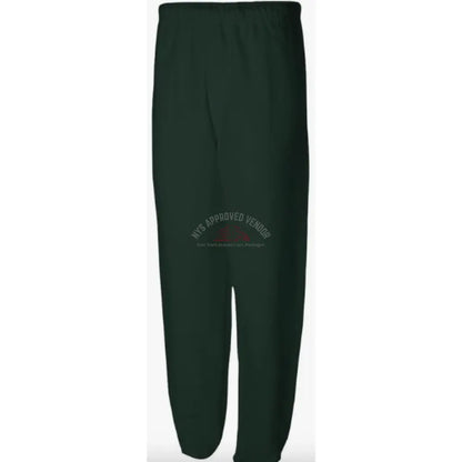 Sweatpants w/Pockets 100% Cotton (Green) S Sweatpants