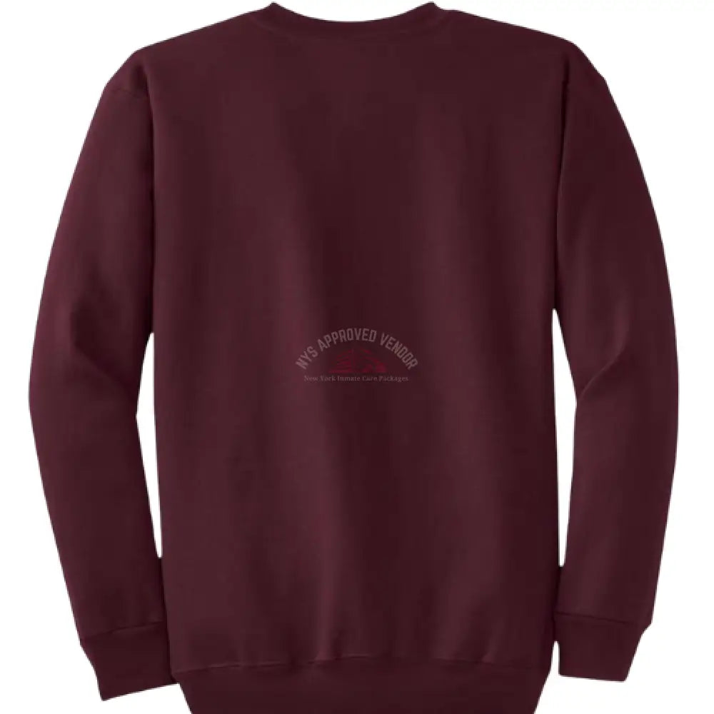 Sweatshirt 100% Cotton (Maroon) S Sweatshirt