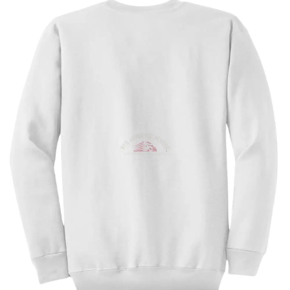 Sweatshirt 100% Cotton (White) L Sweatshirt
